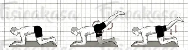Lumbar levantar pierna